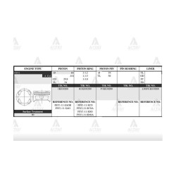 PİSTON TAKIM 626 2.0L /  92-97 /  83.00mm / FS / STD
