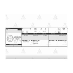 PİSTON TAKIM VITARA 1.6L 16V / 89-99 / 75.50mm / G16B / 0.50