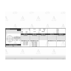 PİSTON TAKIM COROLLA 1.4L VVT-I / 00-06 / 79.50mm / 4ZZFE / 0.50 PİSTON TAKIM COROLLA 1.4L VVT-I / 00-06 / 79.50mm / 4ZZFE / 0.50