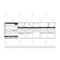 PİSTON TAKIM COROLLA 1.6L ENJ. / 92-00 / 81.50mm / 4AFE / 0.50 PİSTON TAKIM COROLLA 1.6L ENJ. / 92-00 / 81.50mm / 4AFE / 0.50