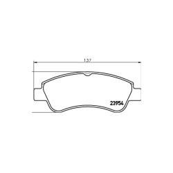FREN BALATA C-ELYSEE 12= / 301 12= / 208 12= / BERLINGO 03-08 / C3 II 09-16 / PARTNER 03-08 / 207 06-12 ÖN / JUMPER 06= ARKA