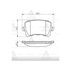 FREN BALATA TIGUAN 07-16 / Q3 11= / PASSAT 07-10 ARKA FREN BALATA TIGUAN 07-16 / Q3 11= / PASSAT 07-10 ARKA