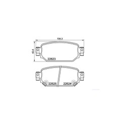 FREN BALATA MAZDA 3 13= ARKA FREN BALATA MAZDA 3 13= ARKA