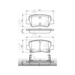 FREN BALATA AVENSIS 09-18 DİSK ARKA